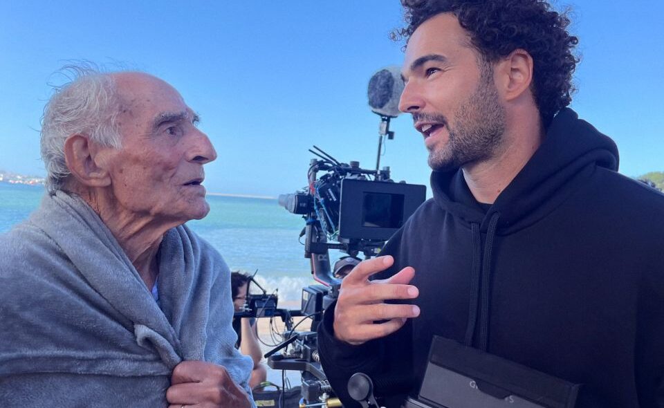 Saturnino García en el rodaje de 'Dos días'